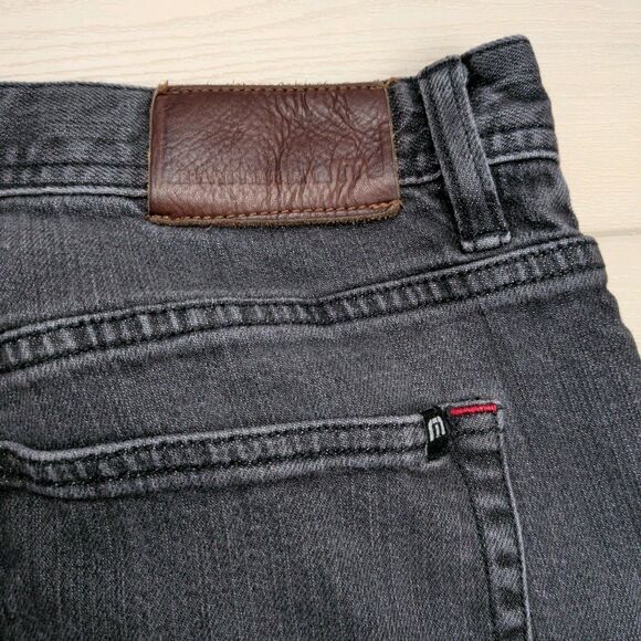 Travis Mathew Jeans Mens 34x29 The Standard Black Straight Stretch Denim Golf - Picture 5 of 11